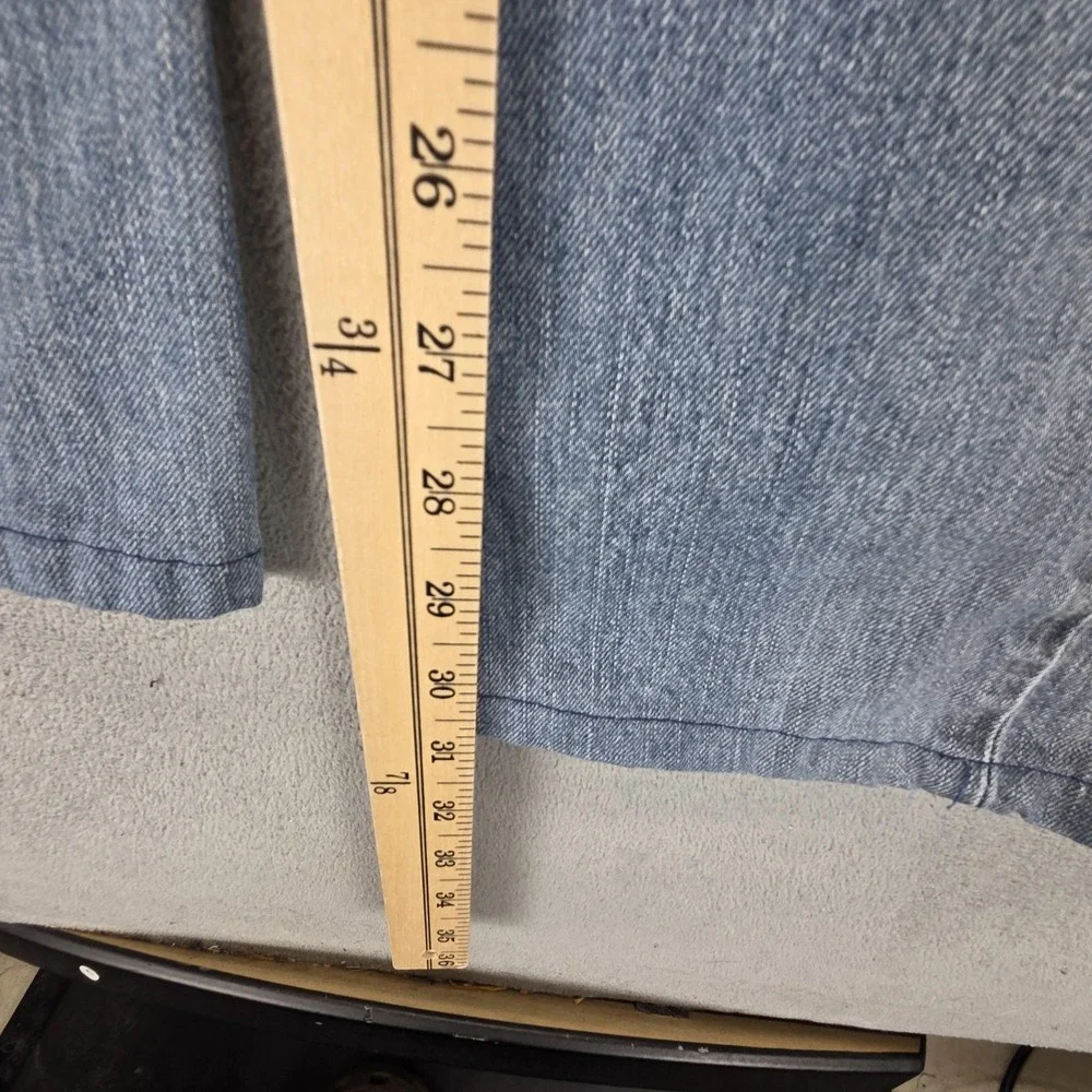 VTG Levis Engineered Jeans Mens Blue Twisted Flap Pocket Altered Hem Fits 32x30